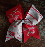 Wizard Cheer Bow with Name