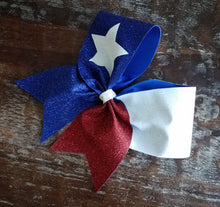 Load image into Gallery viewer, Texas Glitter Cheer Bow
