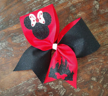 Load image into Gallery viewer, Mouse Cheer Bow with Polka Dots

