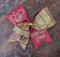 Wizard Cheer Bow with Name