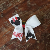 MINI Minnie Cheer Bow with Name