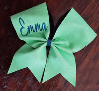 FULL Glitter Cheer Bow/ Dance Bow/Competition Bow with 1 Name.