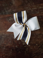 Striped Cheer Bow/Softball Bow/Dance bow