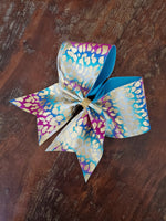 Ombre Metallic Cheer Bow/Softball Bow/Dance Bow