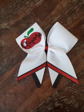 Load image into Gallery viewer, Chevron Tail Cheer/Softball/Dance Bow with 2 Names
