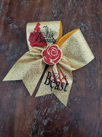 This Beauty is A Beast Cheer Bow