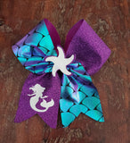 Mermaid Tick Tock Bow with 3D image
