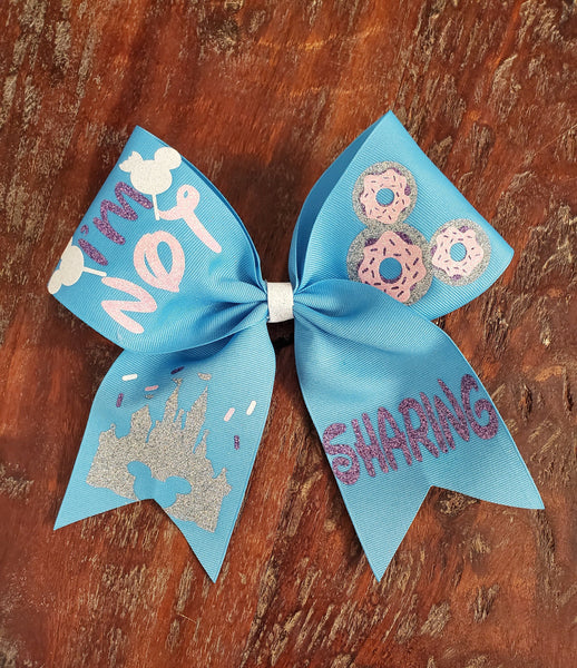 I'm Not Sharing Cheer Bow.