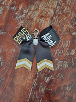 MINI Chevron Tail Bow Key-chain with 2 Names