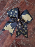Wizard Cheer Bow with licensed harry potter fabric
