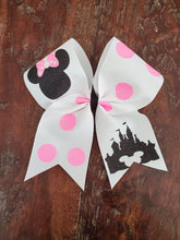 Load image into Gallery viewer, Mouse Cheer Bow with Polka Dots

