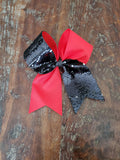 Tick Tock Reversible Sequins Cheer Bow/Dance Bow
