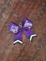 MINI Chevron Tail Bow Key-chain with 2 Names