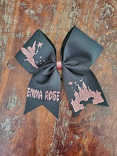 Load image into Gallery viewer, Princess Fairy Cheer Bow with Name
