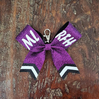 MINI Bow FULL Glitter Key-Chain Bow with 2 Names