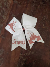 Load image into Gallery viewer, Princess Fairy Cheer Bow with Name
