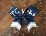 MINI Bow FULL Glitter Key-Chain Bow with 2 Names