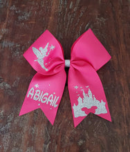 Load image into Gallery viewer, Princess Fairy Cheer Bow with Name
