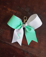 Load image into Gallery viewer, MINI Bow Key-chain with Half Glitter and 1 Name
