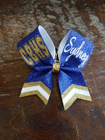 MINI Bow FULL Glitter Key-Chain Bow with 2 Names
