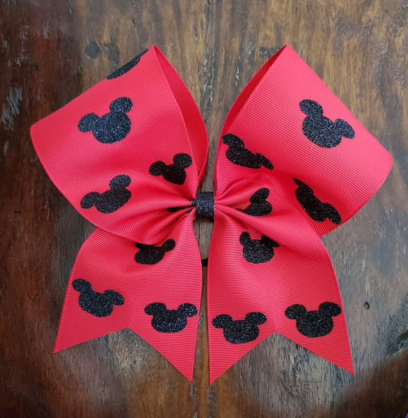 Mickey Head Cheer Bow
