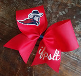 Custom Solid Cheer Bow/Softball Bow/Dance Bow with Logo and Name