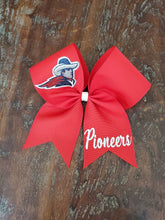 Load image into Gallery viewer, Custom Solid Cheer/Softball/Dance Bow with Logo and Name
