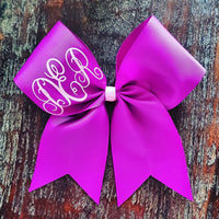 Monogrammed Cheer Bow/Softball Bow/Dance Bow