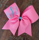 Monogrammed Cheer Bow/Softball Bow/Dance Bow