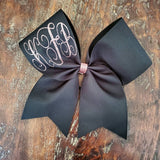 Monogrammed Cheer Bow/Softball Bow/Dance Bow