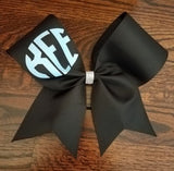 Monogrammed Cheer Bow/Softball Bow/Dance Bow