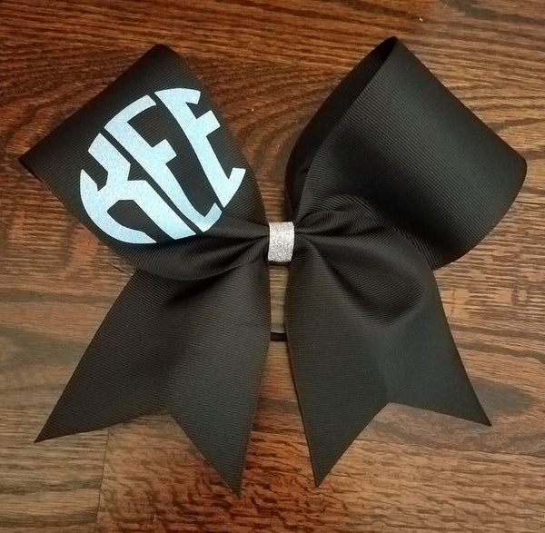 Monogrammed Cheer Bow/Softball Bow/Dance Bow
