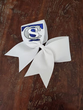 Load image into Gallery viewer, Custom Solid Cheer/Softball/Dance Bow with Logo and Name
