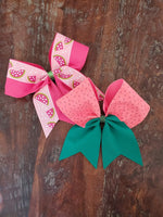 Watermelon Cheer Bow/Dance Bow /Softball Bow
